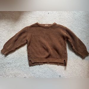 Brown kids sweater by The Simple Folk